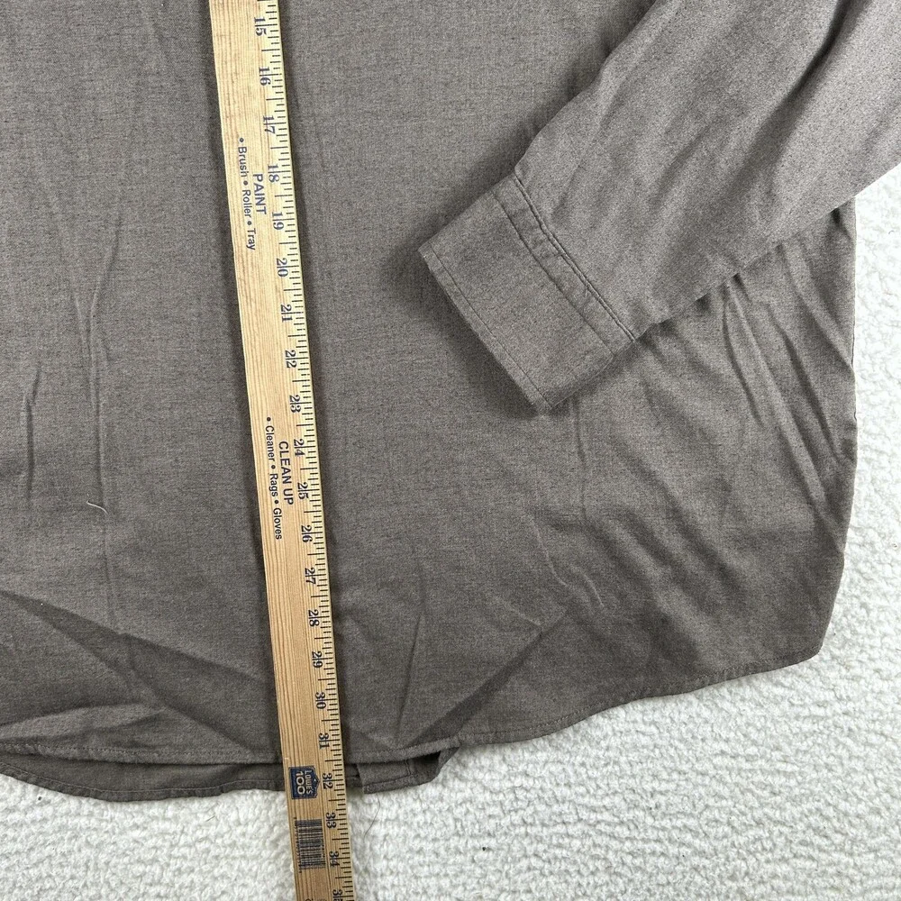 Banana Republic Shirt Mens 2XL Gray Long Sleeve Button Down Slim Fit Casual